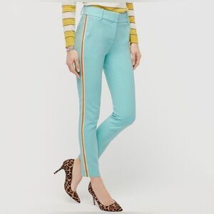 J. Crew Cameron Tuxedo Strip Pant, Bright Spearmint, 0